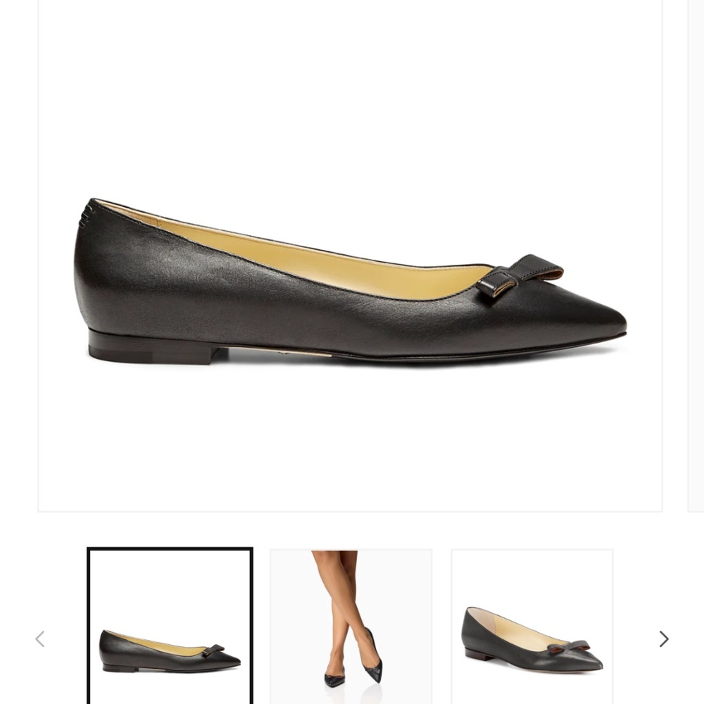 Sarah Flint Natalie Black Vachetta Flat Size 37